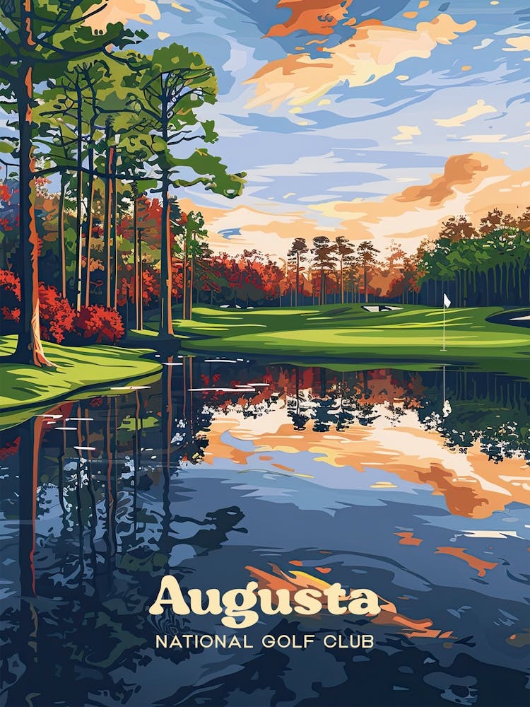 Augusta National Golf Club Tiger Woods Art de Voyage