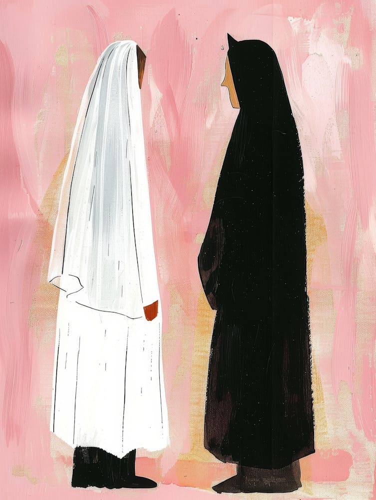 Two Women In Black And White 3