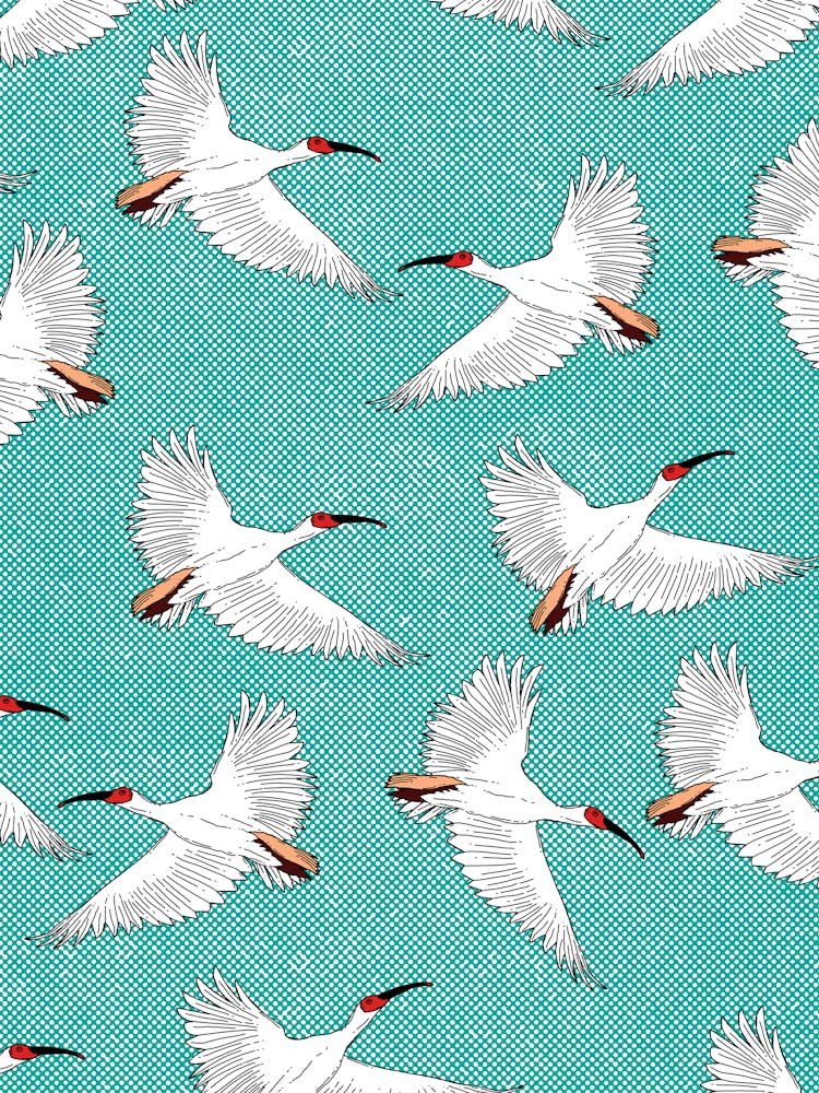 White Storks Pattern