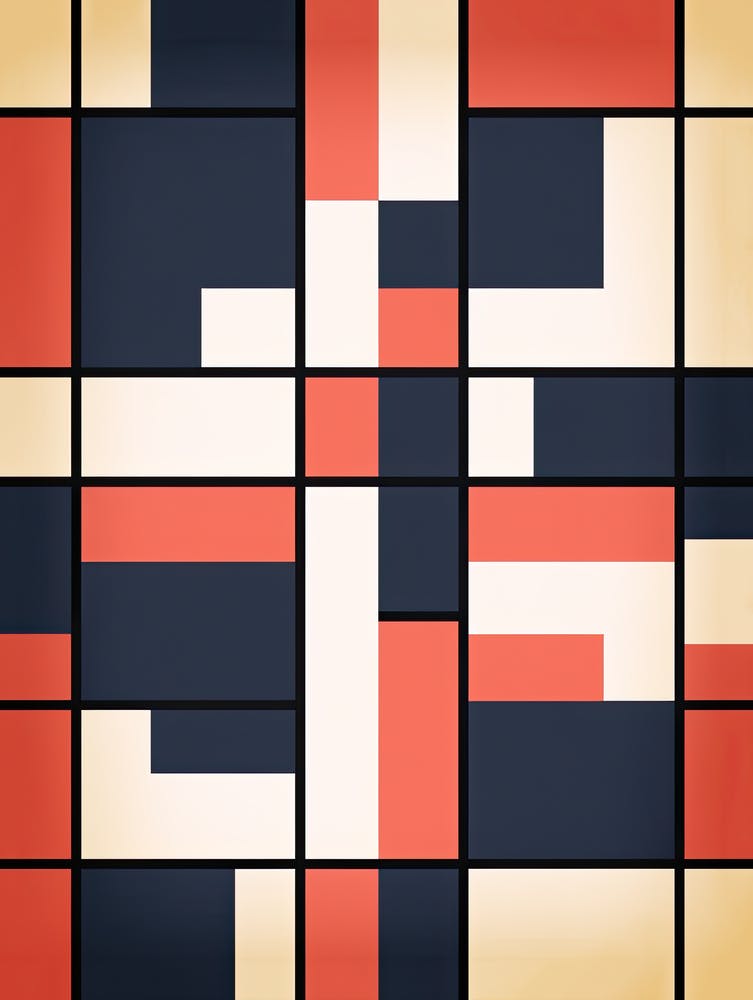 Surreal Symmetry: Abstract Geometric Fantasia