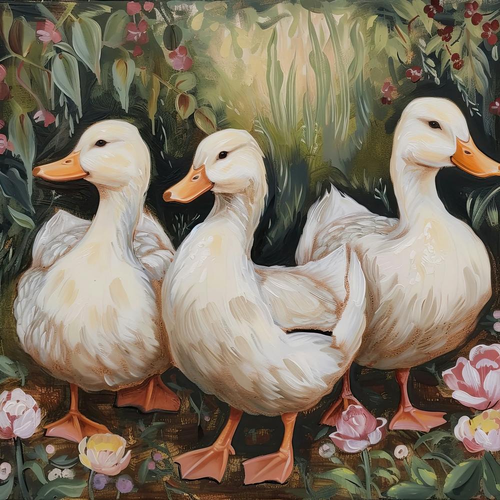 Ducks Fairycore Painting 4
