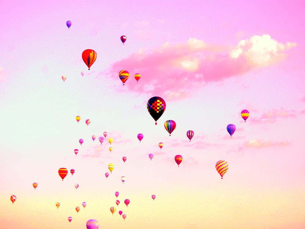 Air Balloon Festival - Pink Sky