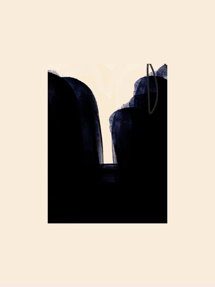 Black And Cream Abstract 3