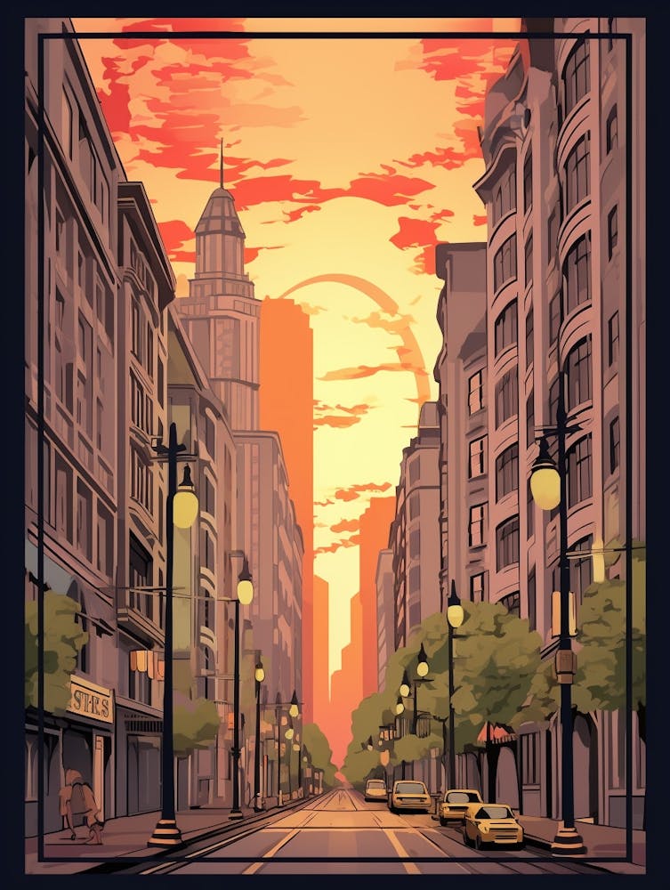 Istiklal Avenue Modern Pixel Art 2