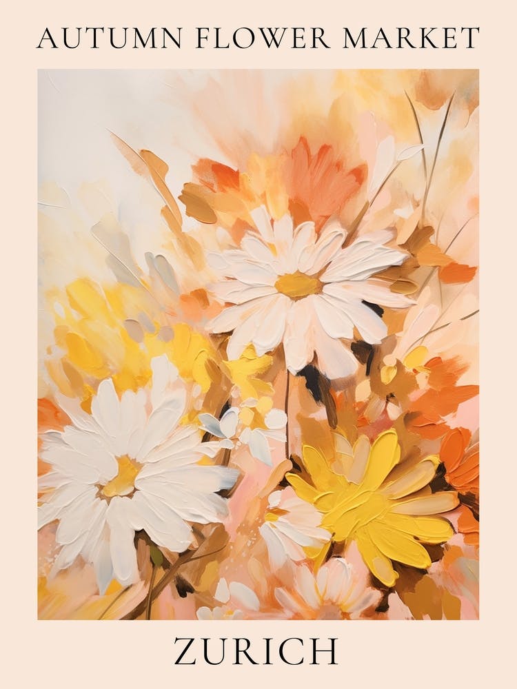 Herbstblumenmarkt Poster Zurich