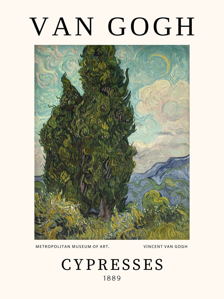Cypresses - Van Gogh Poster