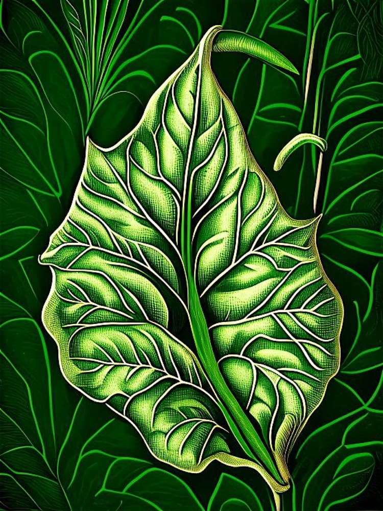 Comfrey Leaf Vintage Botanical 2