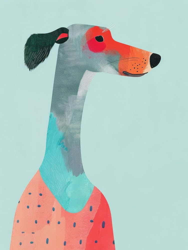 Greyhound Canvas Print 1