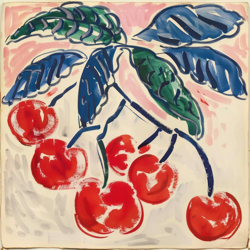 Cherries Matisse Style 1
