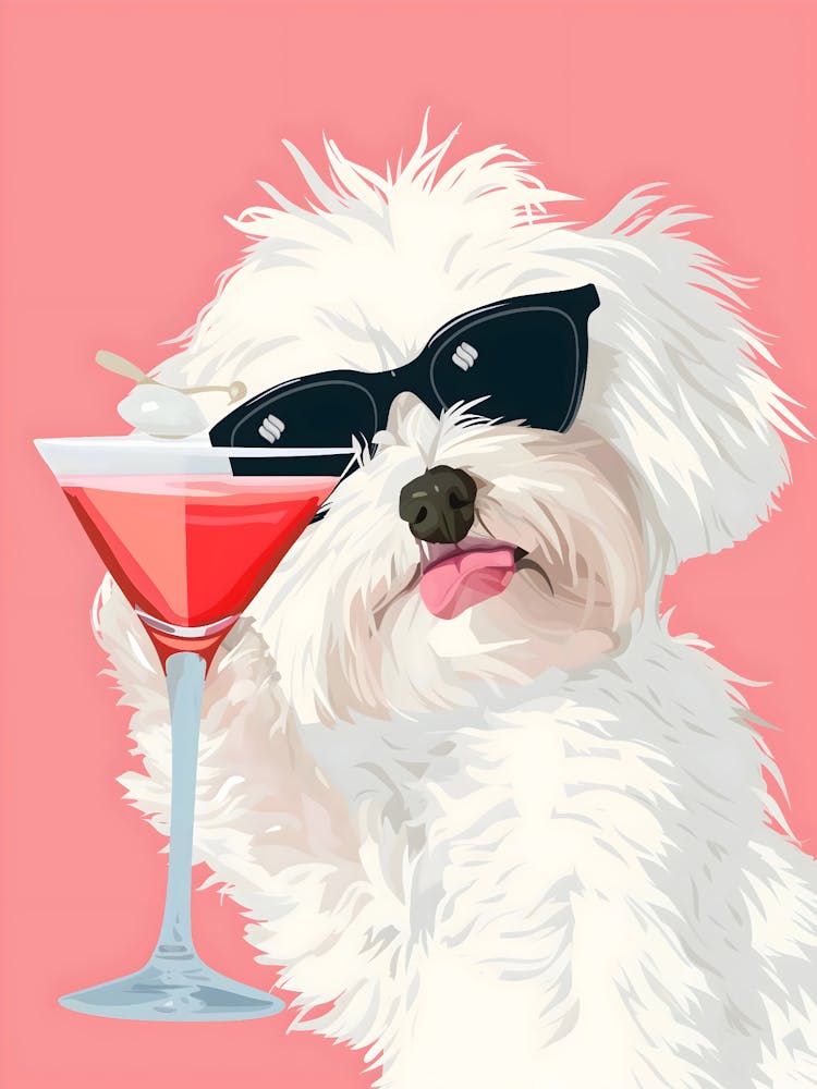 Dog With Martini