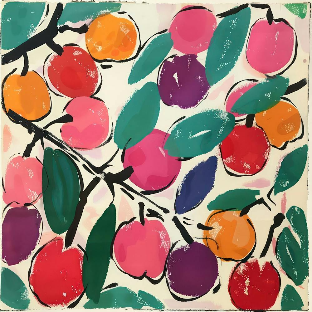Cherry Painting Matisse Style 10