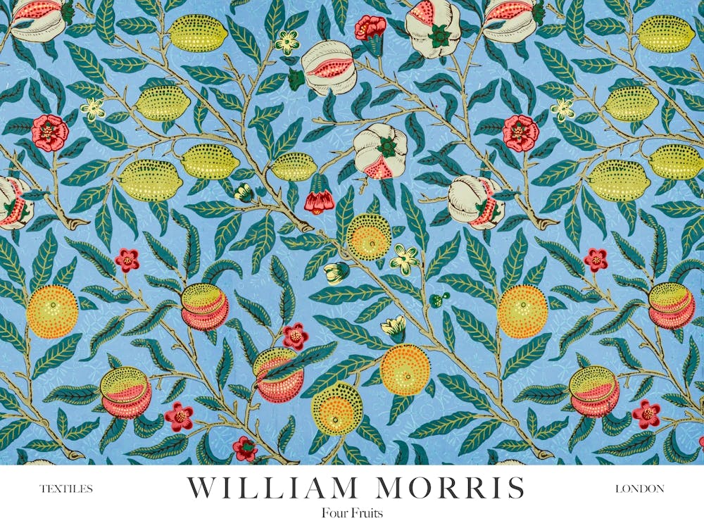 William Morris Prints Four Fruits Original Landscapes Landscape Botanical Vintage