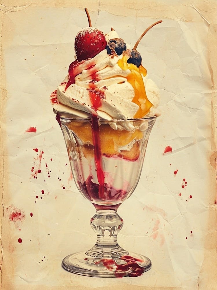 Retro Kitsch Ice Cream Sundae 4