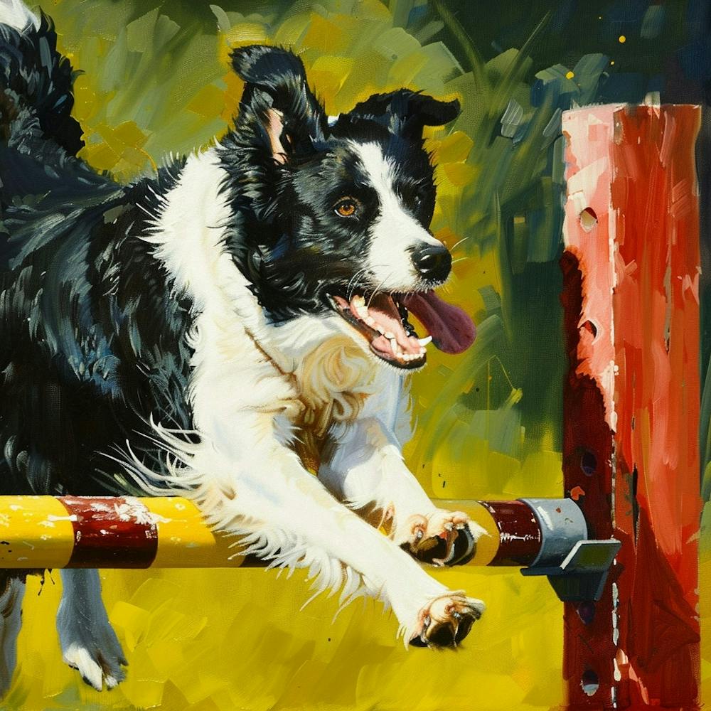 Border Collie Jumping