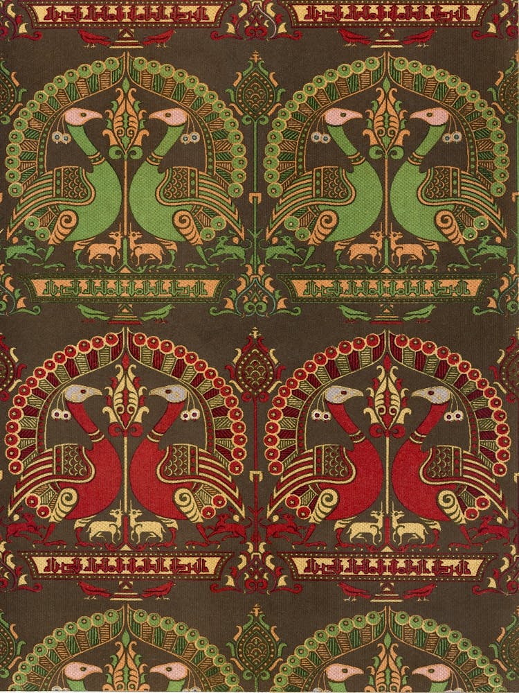 Emile Prisses D’Avennes Pattern, Plate No, 12, La Decoration Arabe, Digitally Enhanced Lithograph From Own Original