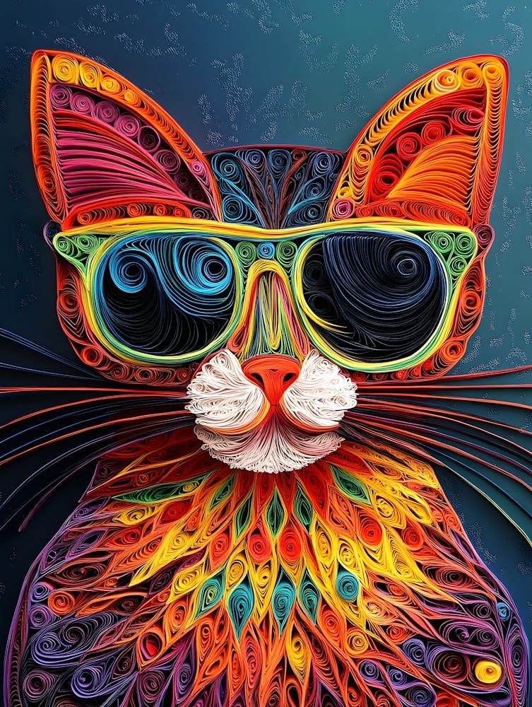 Quilling Cat 10