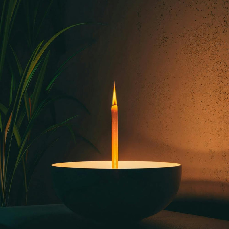 Veillée Pascale Avec Feu Et Lumière De Bougie Rendu 3D