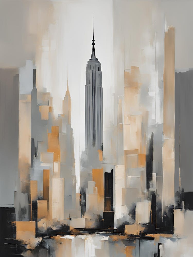 Abstract New York Landscape Art