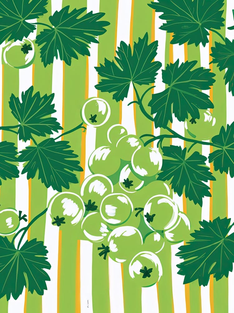 Gooseberries Fruit Summer Illustration 1