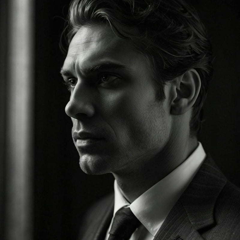Black and White Portrait Of A Man