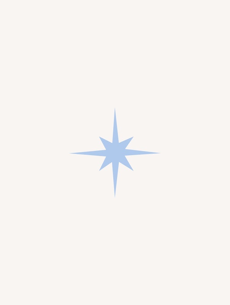 Retro-Stern Blau