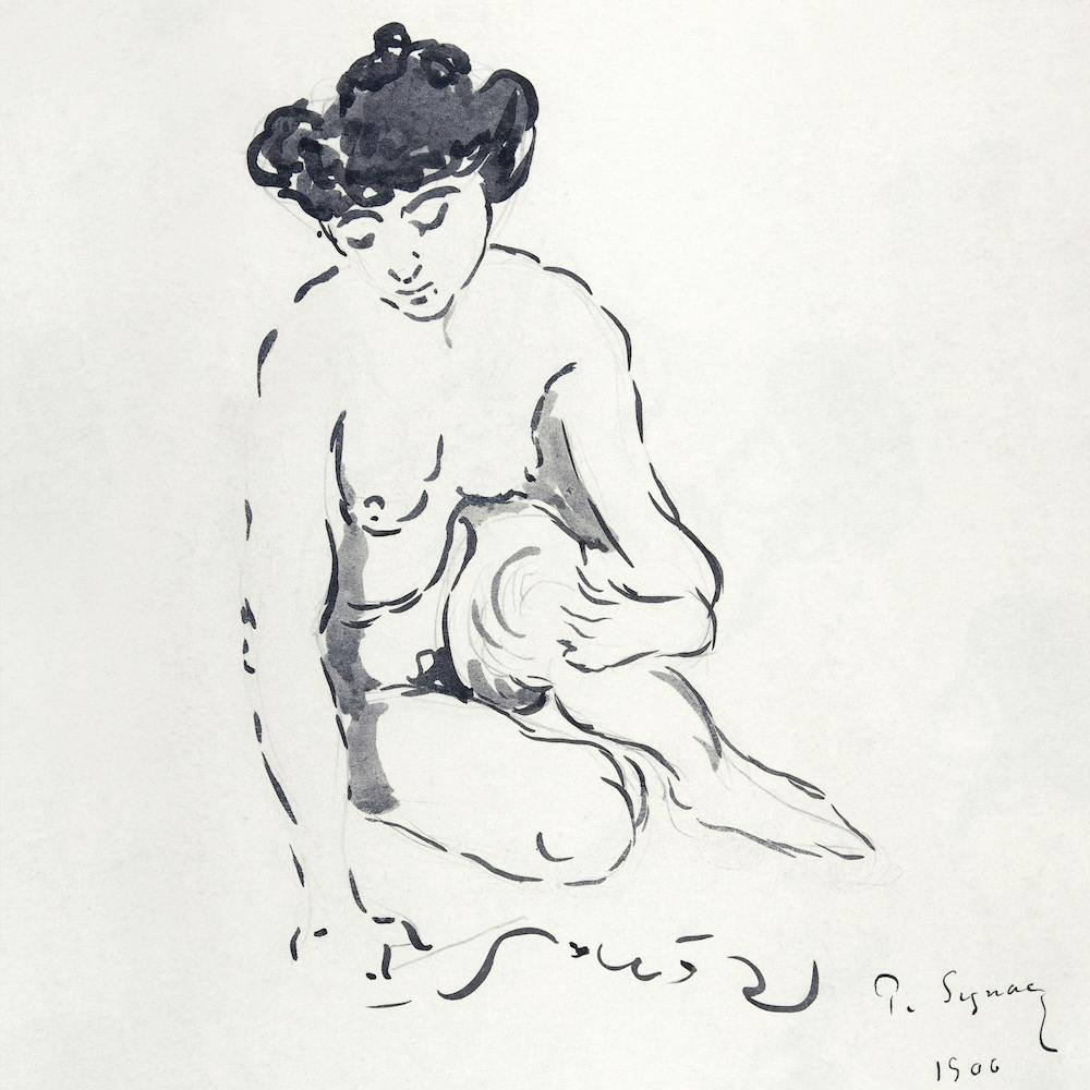 Seated Nude Woman, Paul Signac