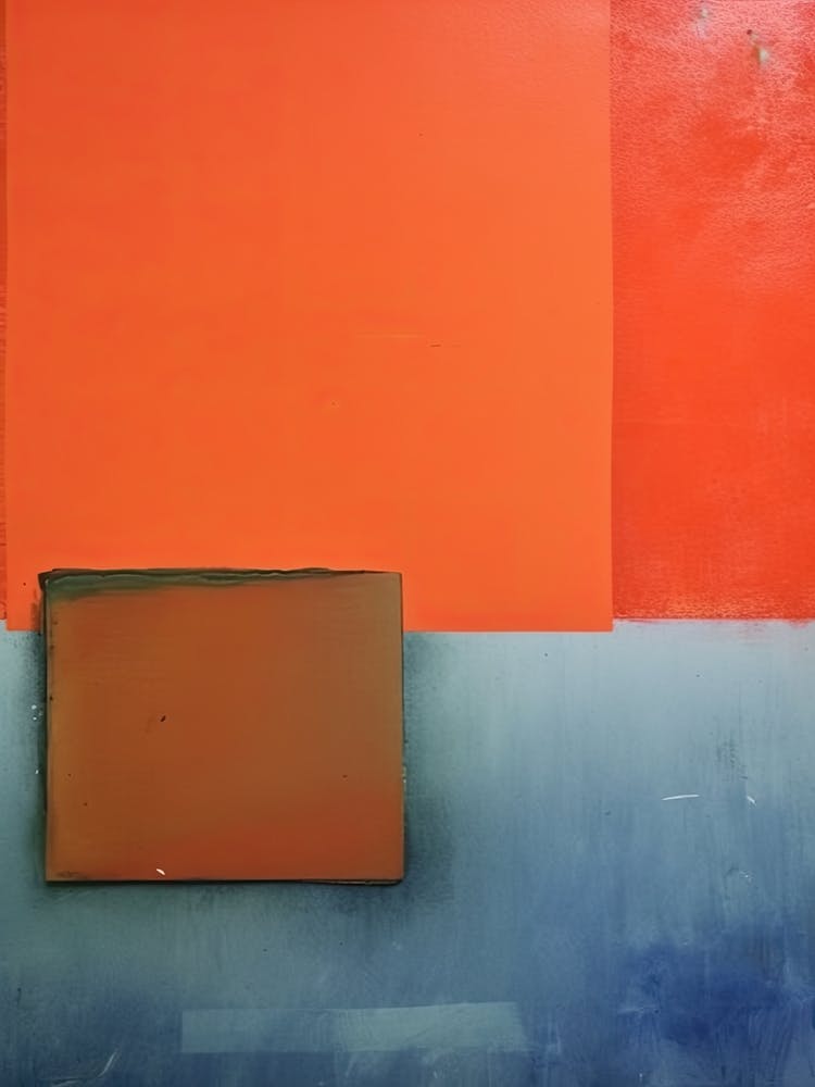 Red And Blue Abstract Painting 3