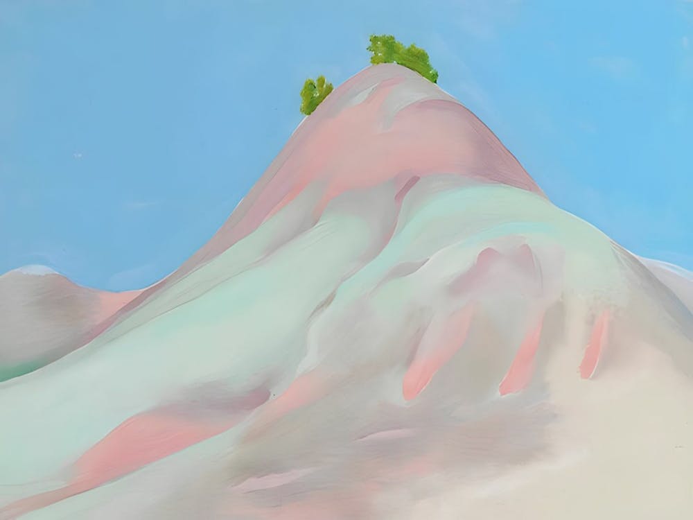 Georgia O'Keeffe - Small Lavender and Grey Green Hill