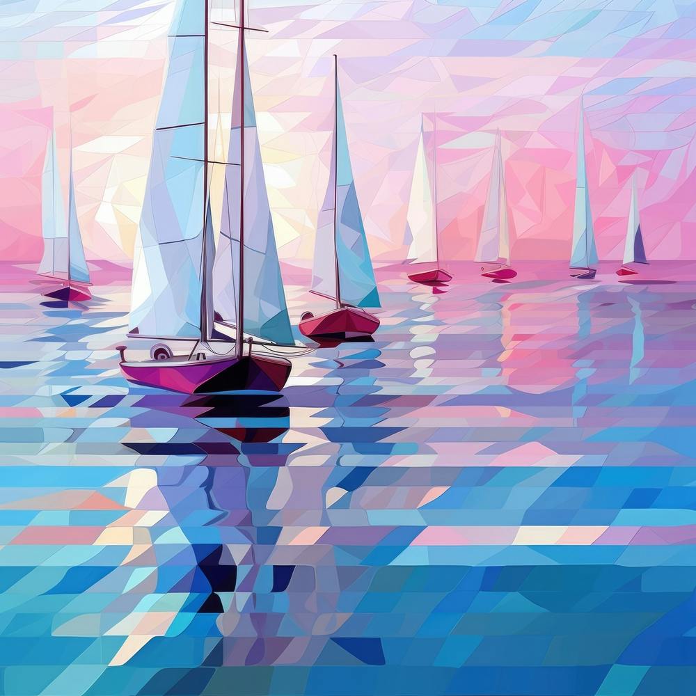 Sailboats At Sunset 2