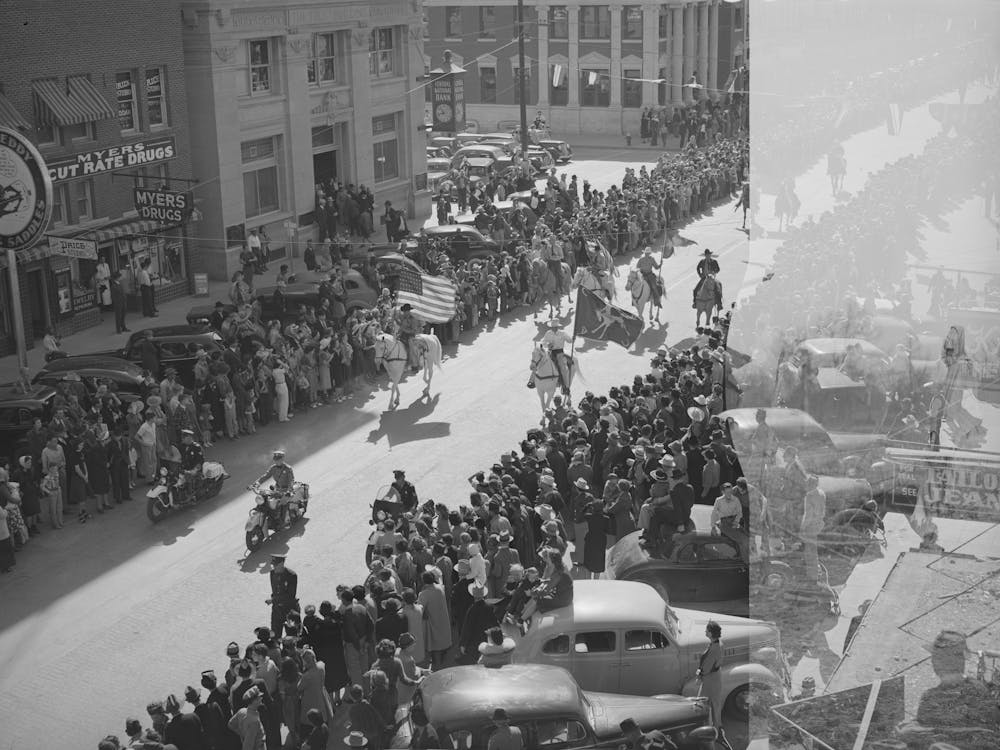 Here Comes The Parade, San Angelo Fat Stock Show, San Angelo, Texas By Russell Lee