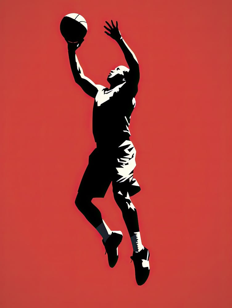 Basketball Player Dunking