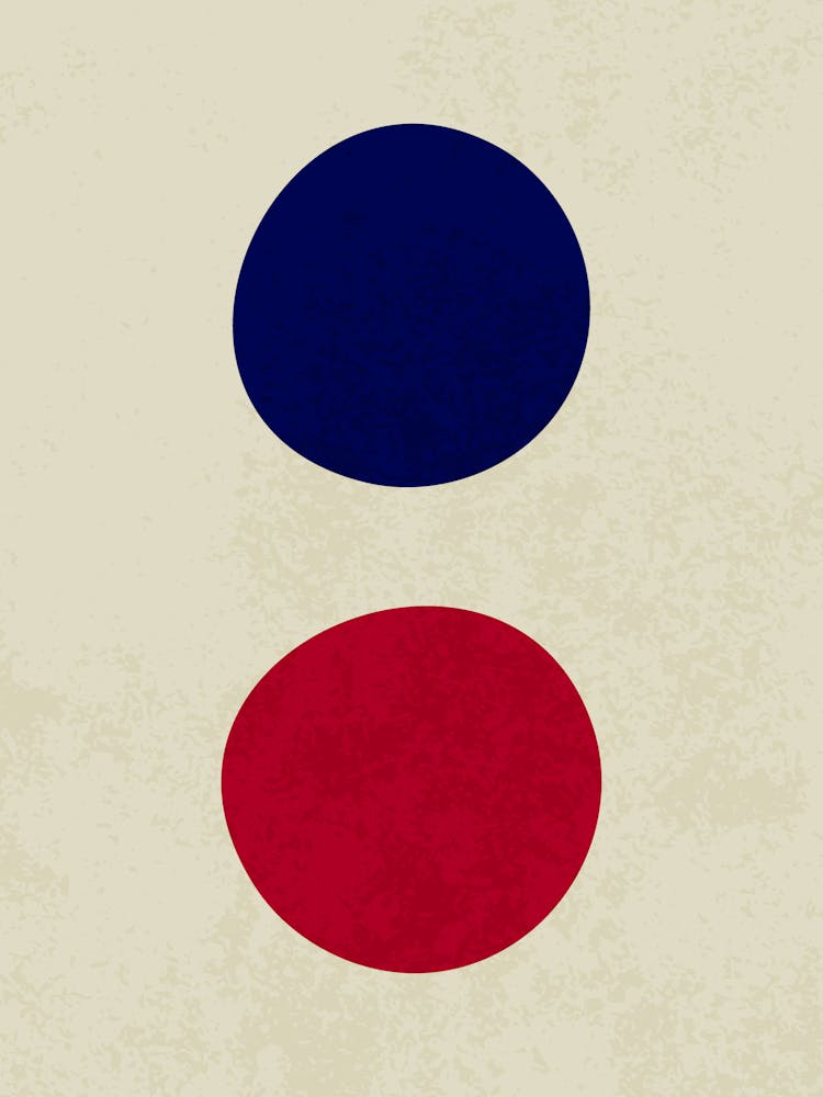 Abstrakt Minimalistische Kreiskomposition