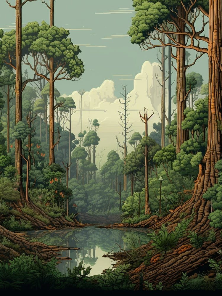 Knysna Forest Pixel Art 4