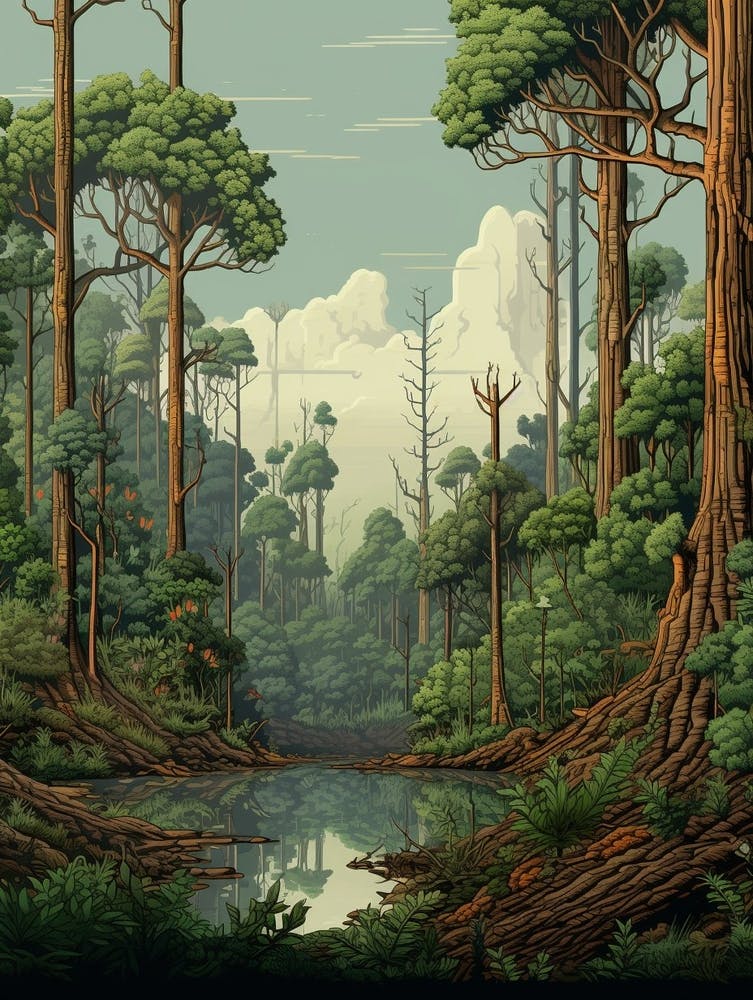 Knysna Forest Pixel Art 4