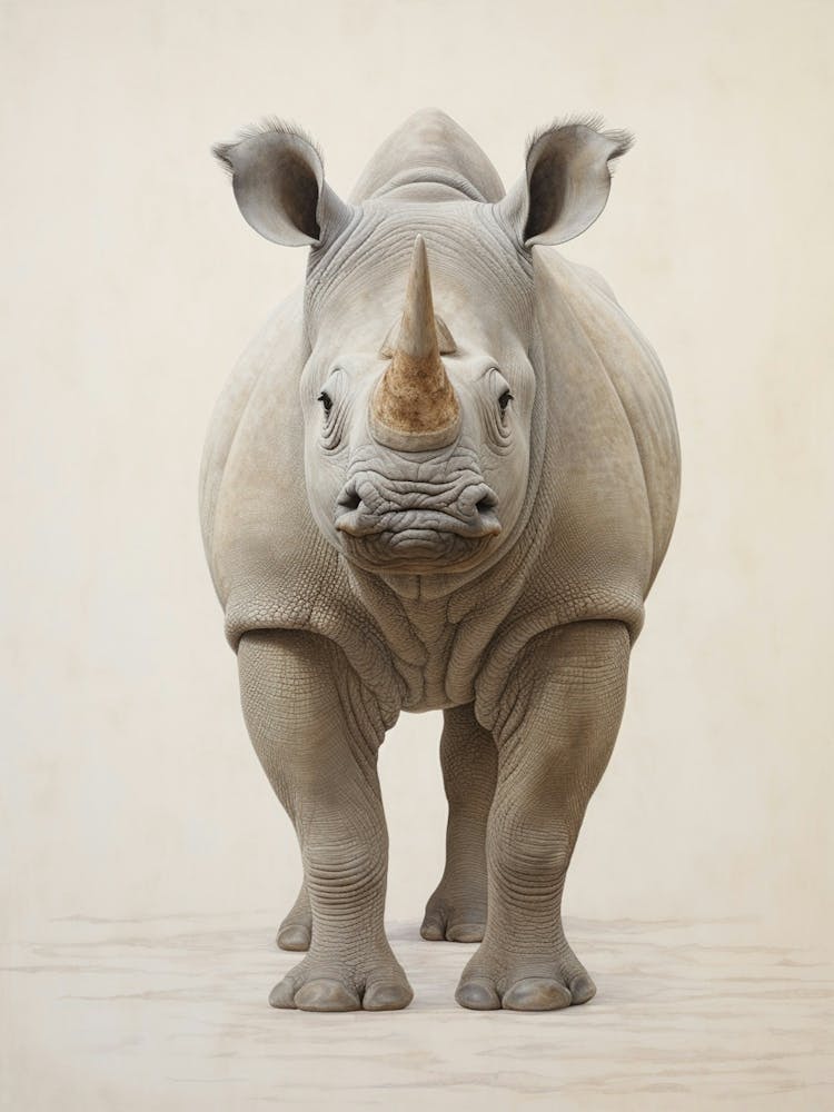 Detailed Illustration Of A Rhino 2