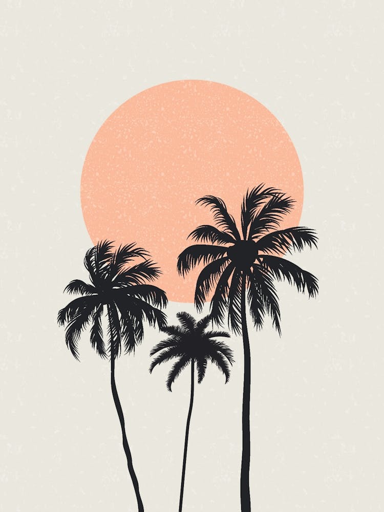 Minimalist Palm Tree Print