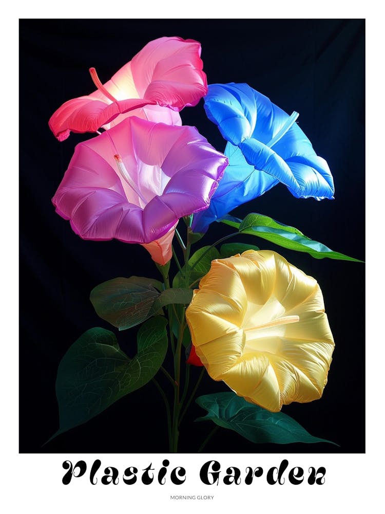 Bright Inflatable Flowers Poster Morning Glory 5