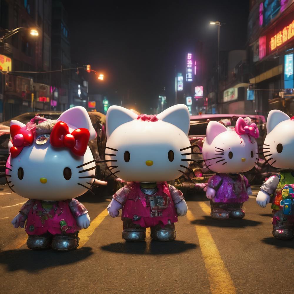 Zombie hello kitties!!