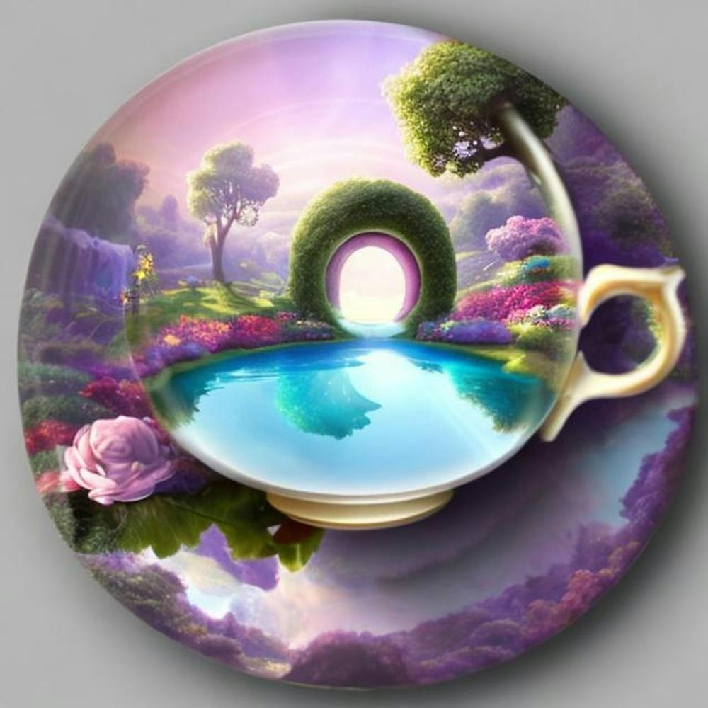 Tea Cup Painting