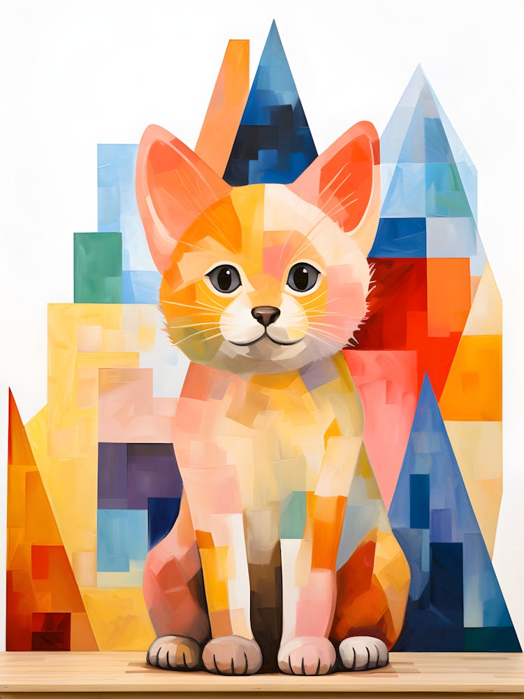 Elegant Lines The Cat In Minimalism