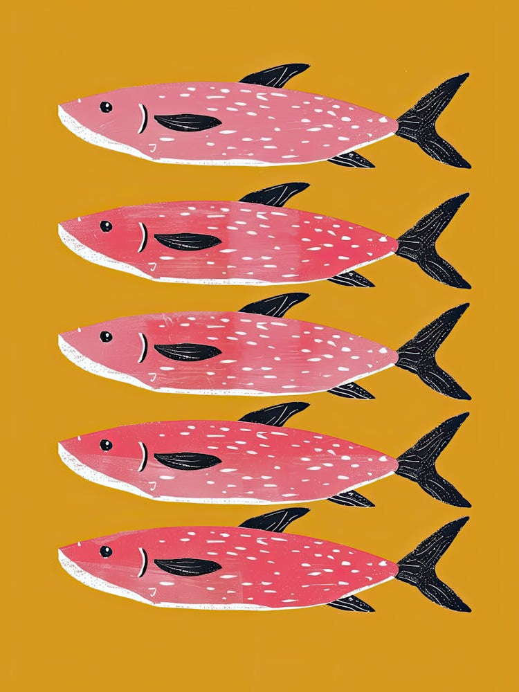 The Silent Swimmers Fish Poster