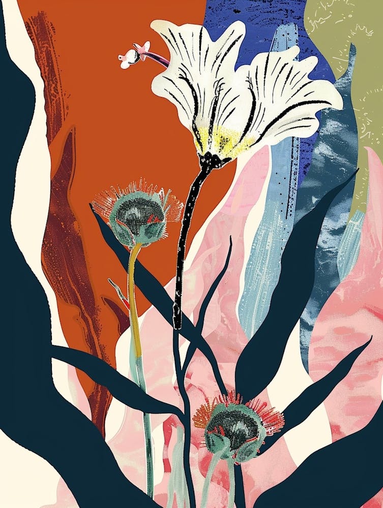 Colourful Flower Illustration Cineraria 2