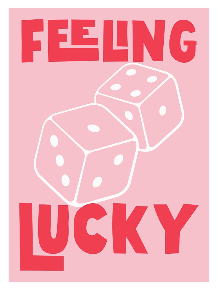 Feeling Lucky - Red And Pink