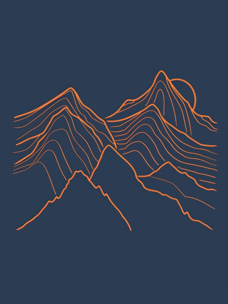 Mountains And Sunset