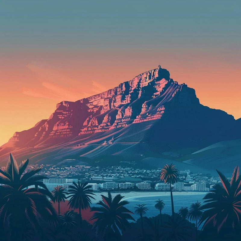 A Table Mountain In Cape Town Lofi Illustration 1720033597 3