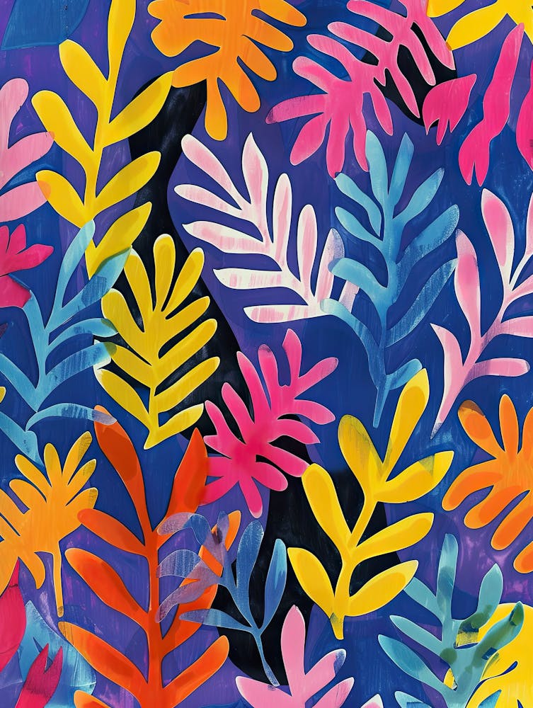 Iridescent Rainforest Matisse Style