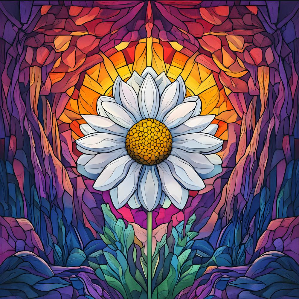 Flowers Stained Glass Sublimation 9