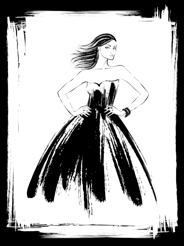 Black Dress Lady