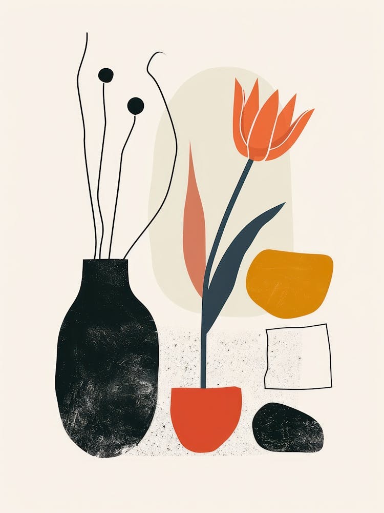 Collection Of Objects In Abstract Style 8