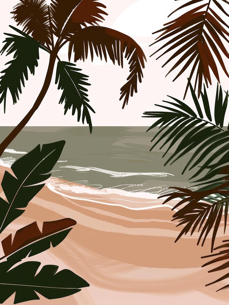 Palm Trees On The Beach 20
